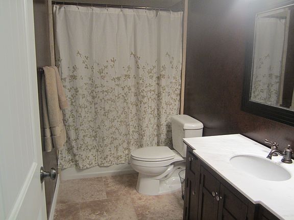 Basement Bath with Custom Faux paint