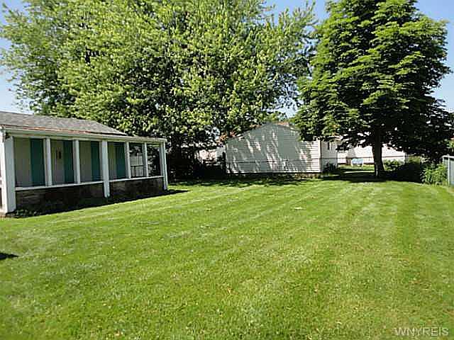 Large fenced yard