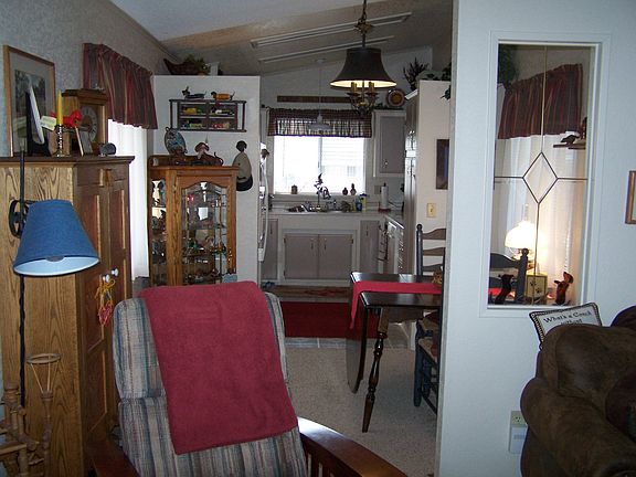 Looking at dining rm and kit