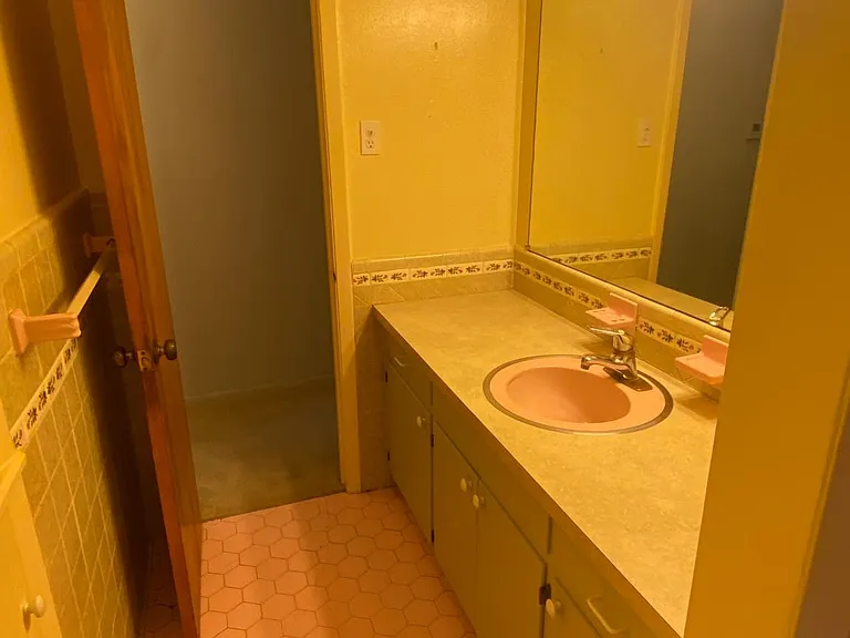 Shared bath vanity area