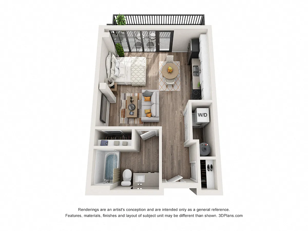 Floor plan Studio 0-L