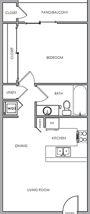 One Bedroom Floor Plan B One Bedroom Floor Plan B