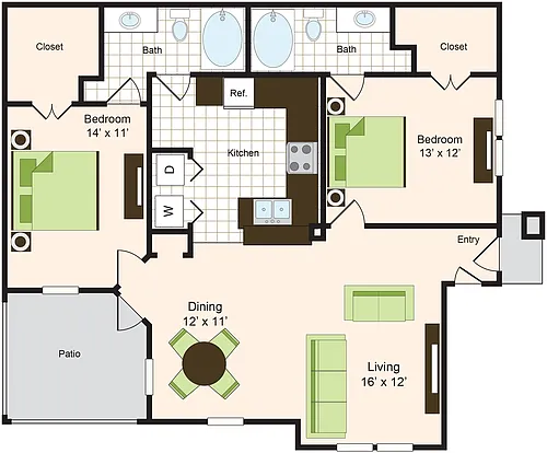 Floor plan D1