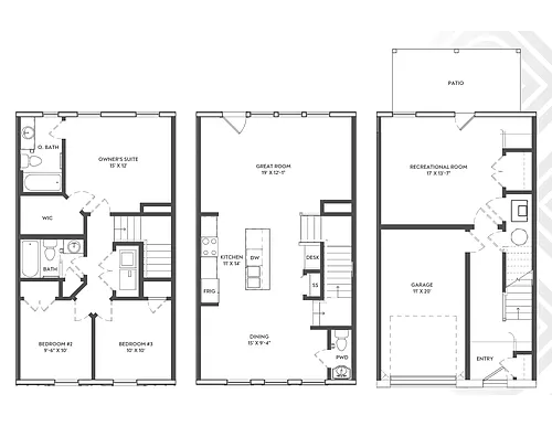 Floor plan C1 Townhome