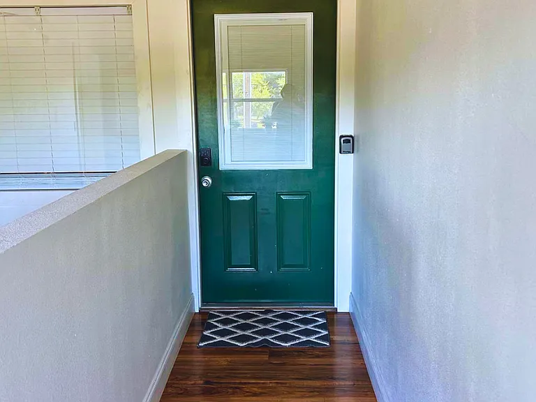Private entrance for a secure and convenient self check-in.