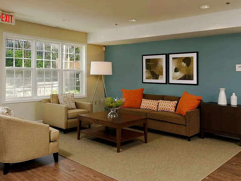 Resident lounge with seating