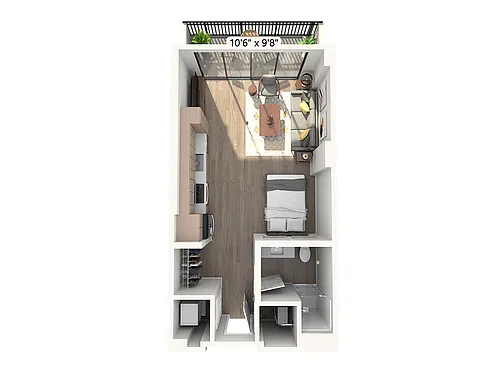 Floor plan S2-W100