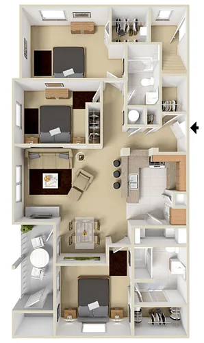 Floor plan C - Rio Grande