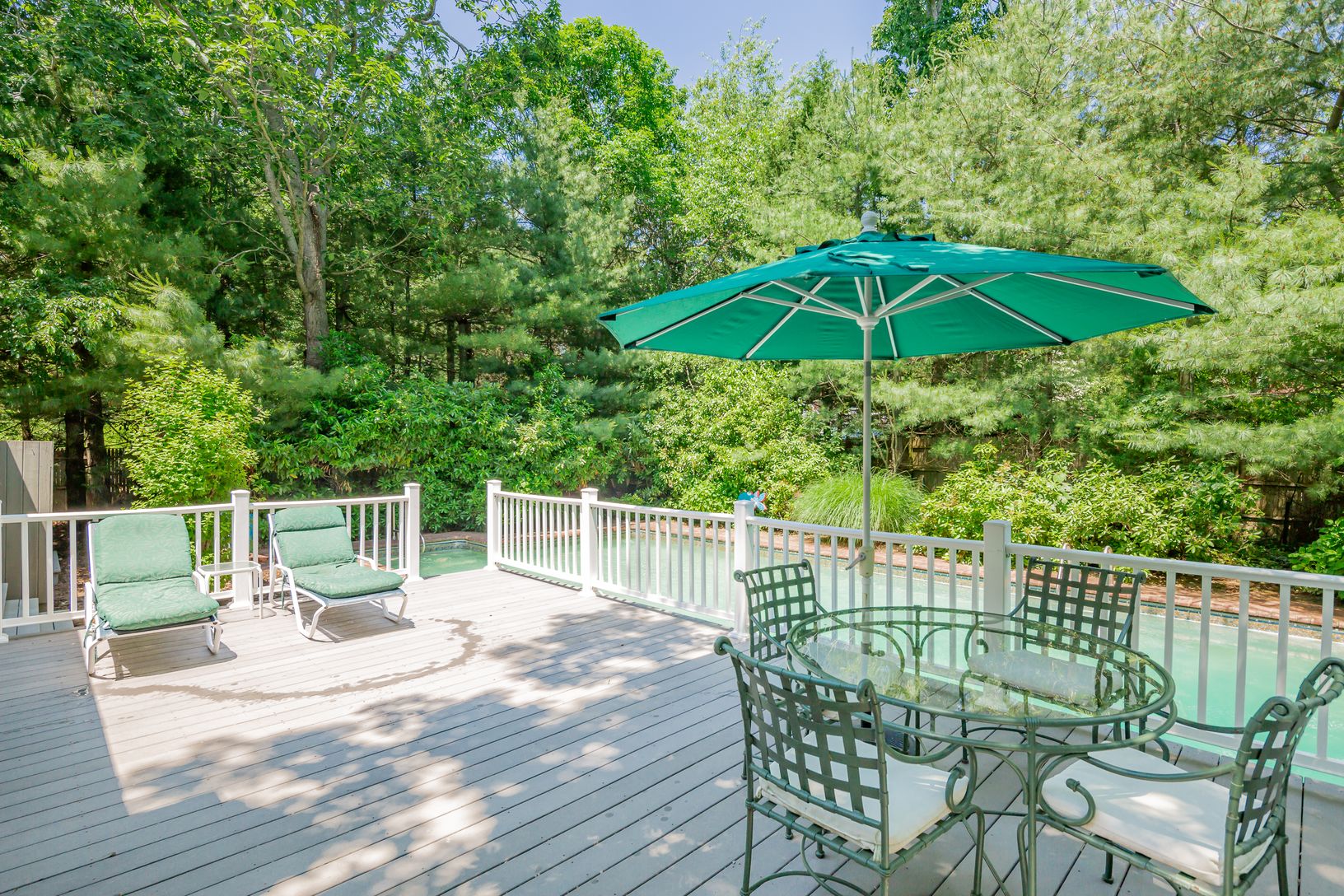 Expansive Decking Overlooking the Pool
