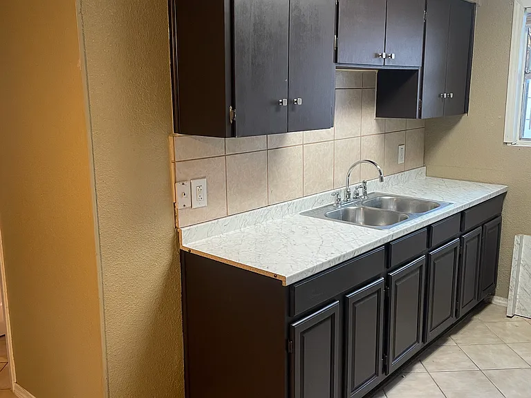 New counter and cabinets