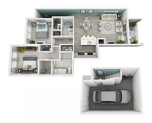 Floor plan Excite (w/Garage)