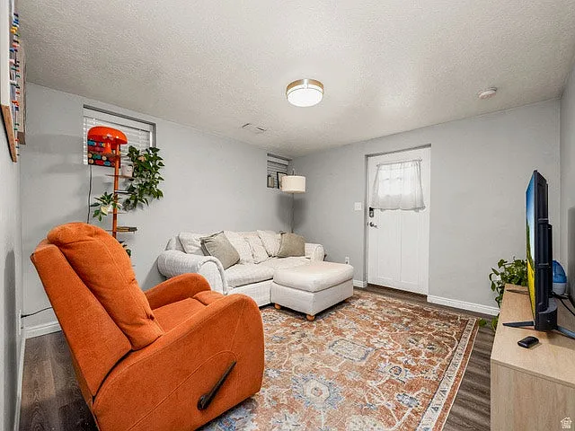 Living room (shown furnished)
