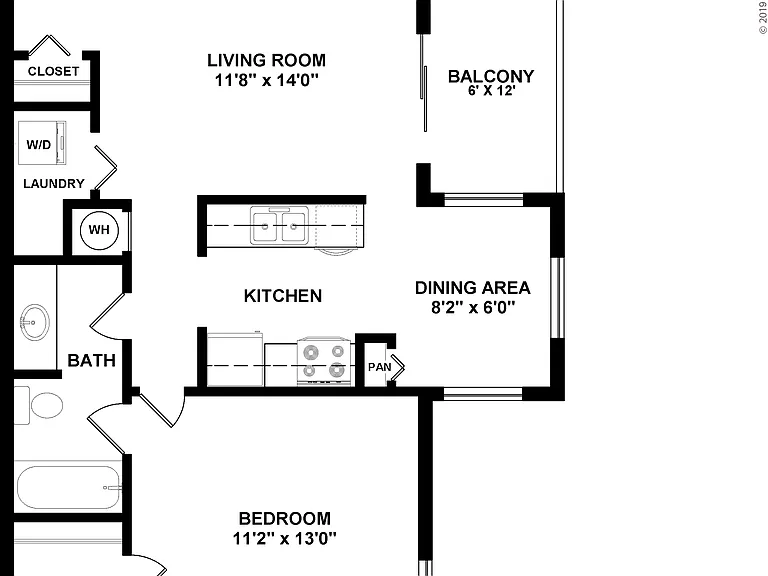 1.1: Beds - 1: Baths - 1: SqFt Range - 651 to 651