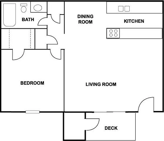 Floor plan 1 Bedroom