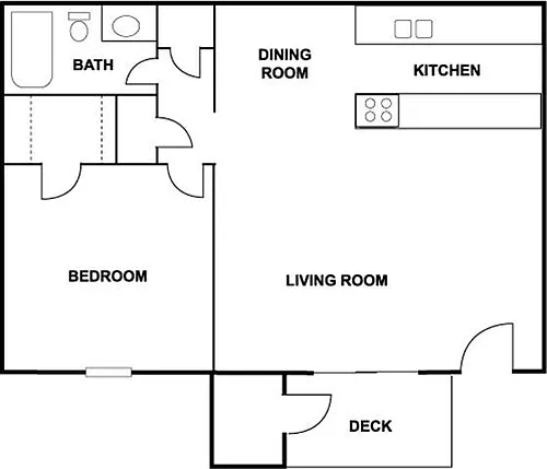 Floor plan 1 Bedroom