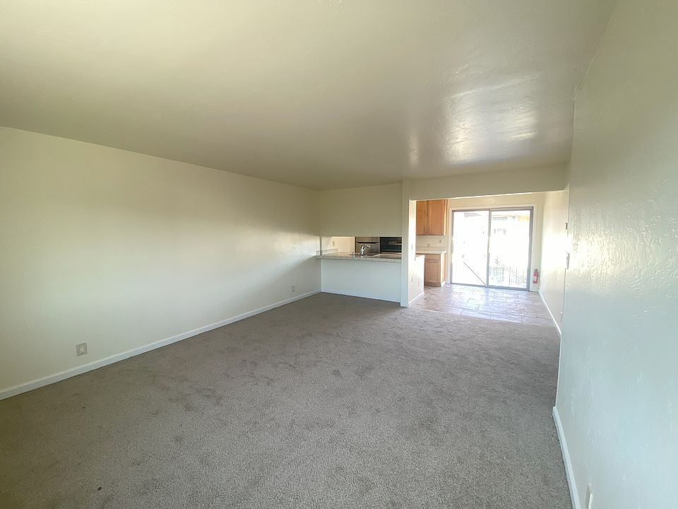 Living room open to dining area