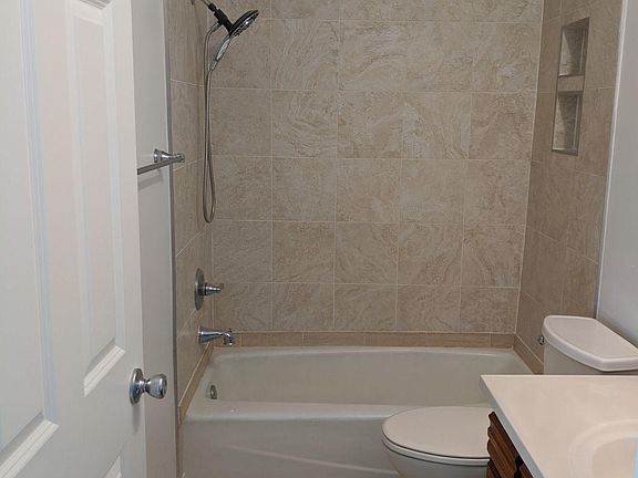 Tiled full bathroom