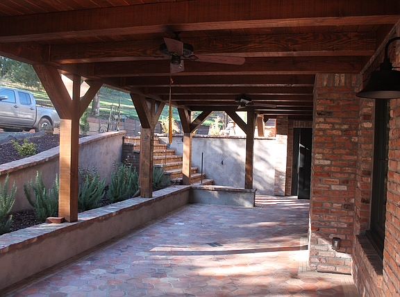 Private wrap around deck w/ceiling fans