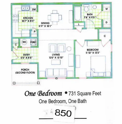 Floor plan 1 Bedroom