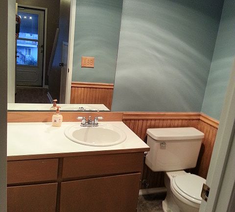 Downstairs half bath