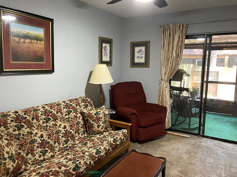 Bedroom 2 with queen futon and recliner