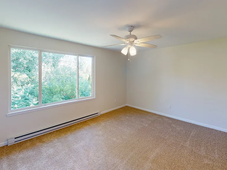Large bedrooms with views to trees