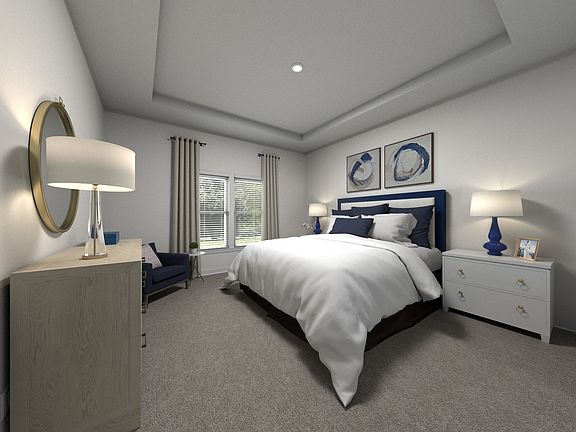 Virtually Staged Primary Suite