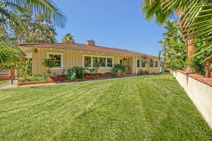 Front view of the home