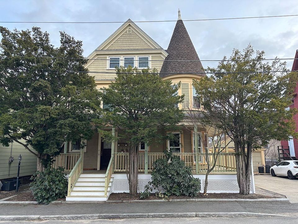 Front of building - showing front door and front of farmer's porch