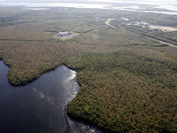 East to West Aerial View 