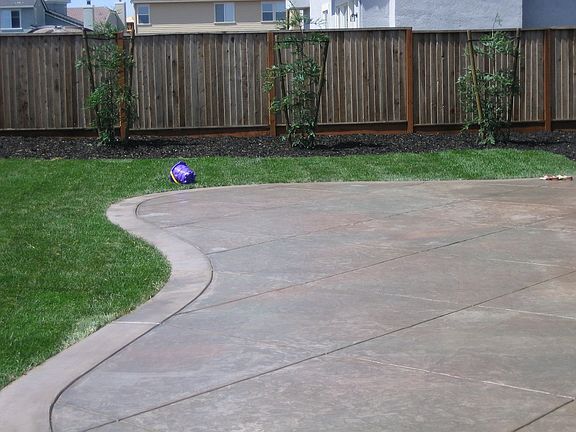 Huge rear patio