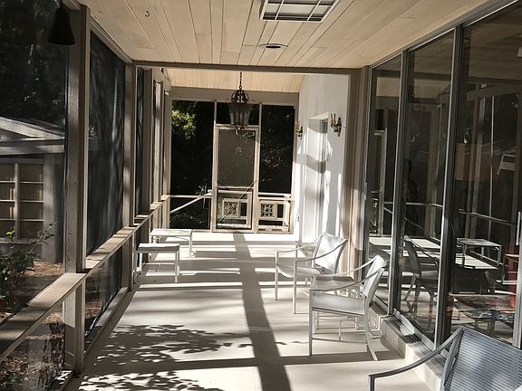 Huge porch overlooking water