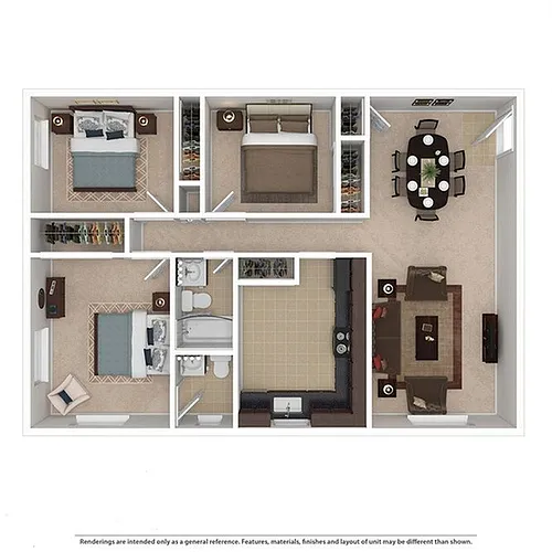 Floor plan 3 Bedroom