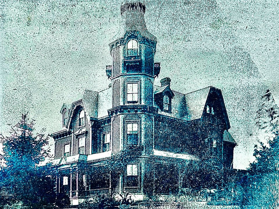 Knowlton family home at 143 Main St, Upton. Built between approximately 1851 to 1871 by the son of the worlds largest hat manufacturer.