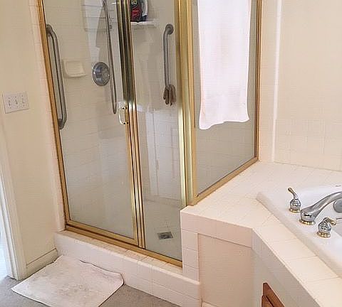 Master shower