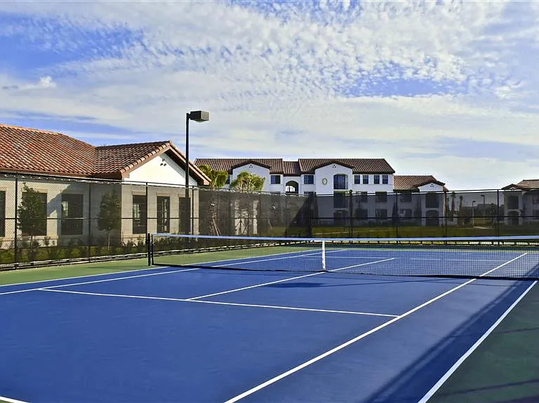 Tennis courts.