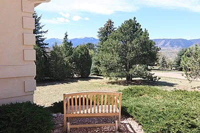 View from front of house