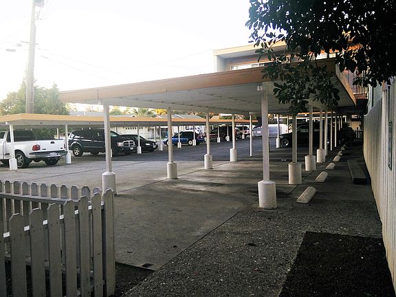 One parking space per unit and plenty off street parkings