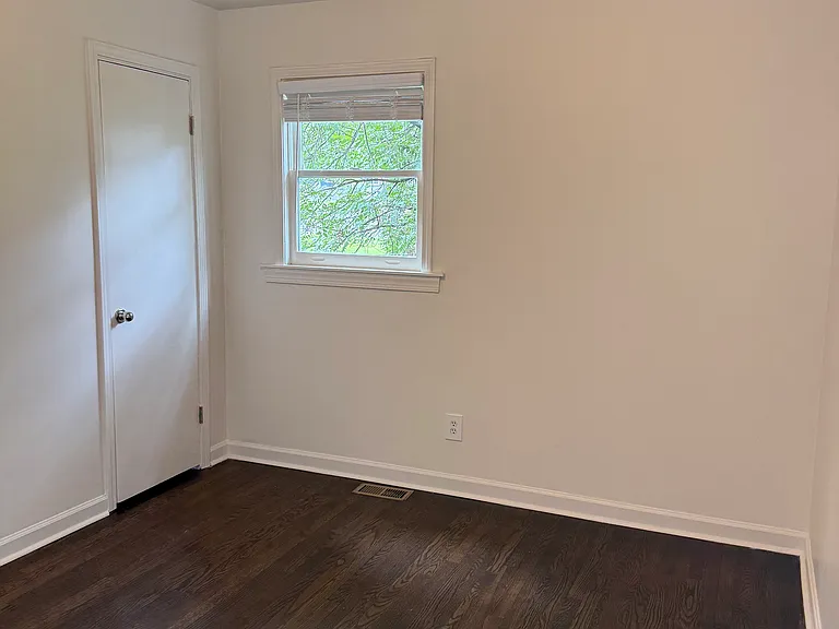 Primary bedroom, on the right just past the bathroom