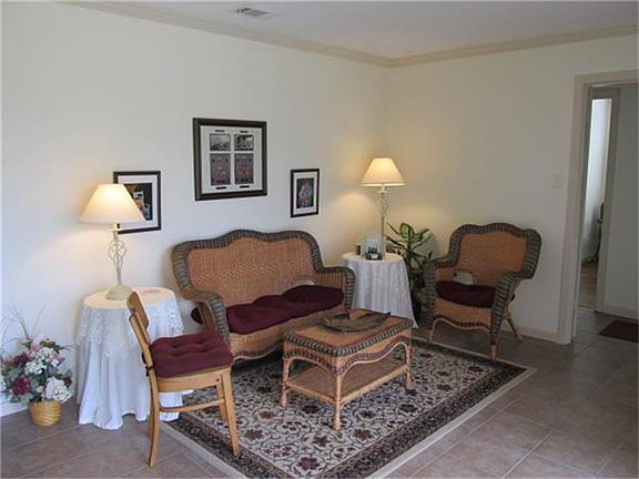 Formal Living room with new ceramic tile
