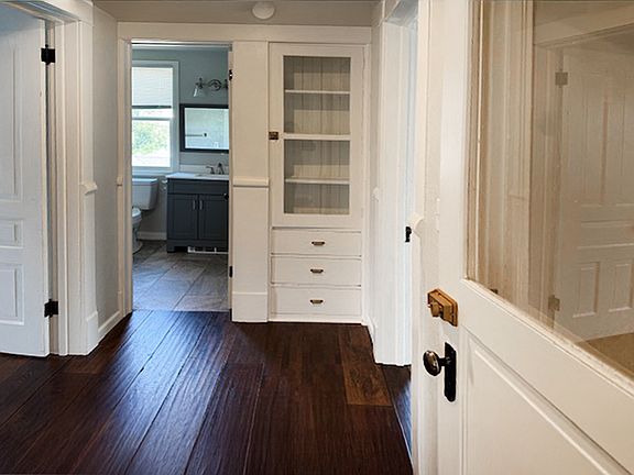 Entry way area that leads to bedroom, kitchen, bath and living room.