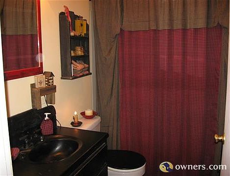 one of two bathrooms