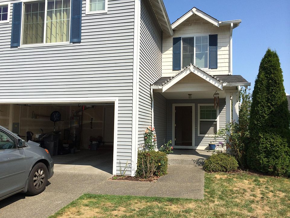 Front door and garage entrance