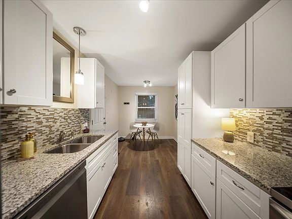 Remodeled Kitchen with granite countertops and new cabinets