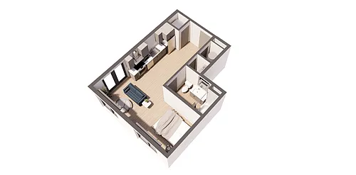 Floor plan Picasso Rouge - INCOME RESTRICTED
