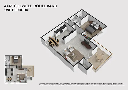 Floor plan 1 bedroom