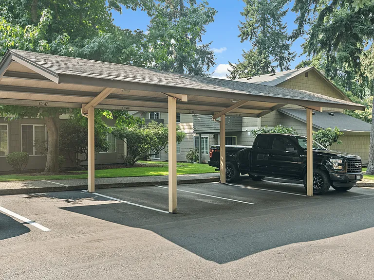 Convenient covered parking available for residents.