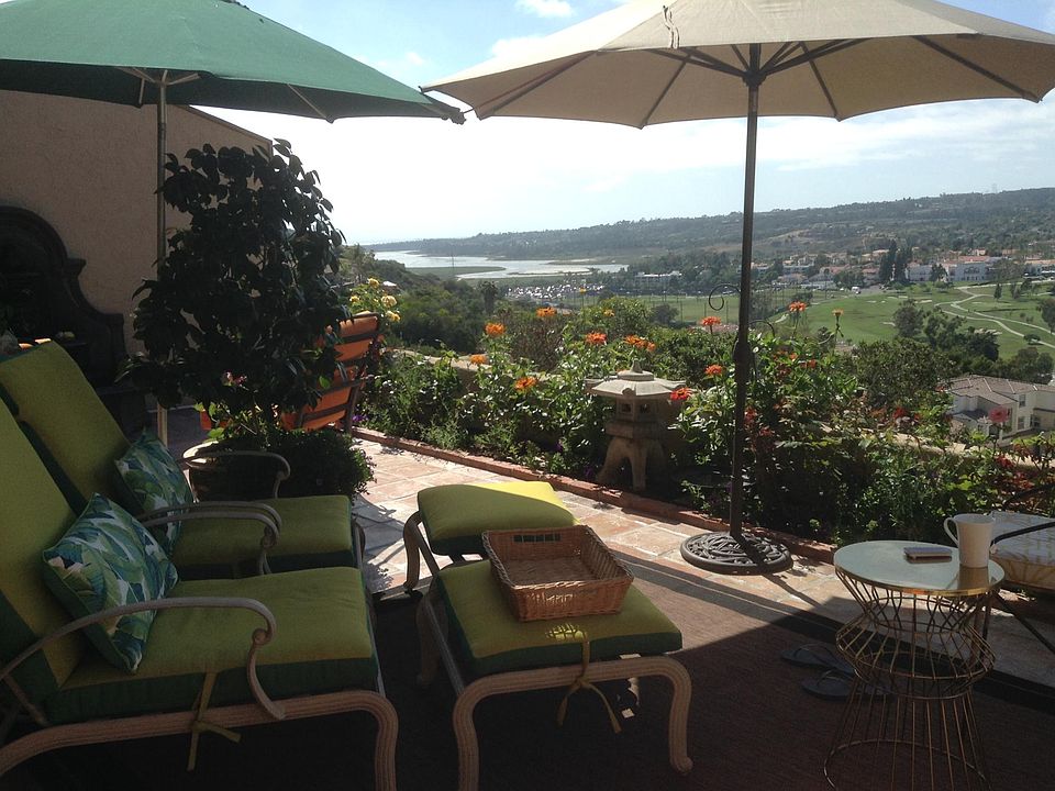 Looking left, Ocean and the Batiquito's Lagoon. Directly in front is the La Costa Resort. To the right are the hills of the entire La Costa Valley and Golf course. It is spectacular!