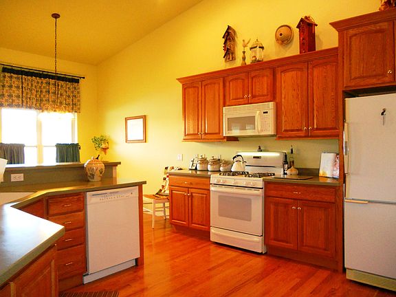 Kitchen with gas stove