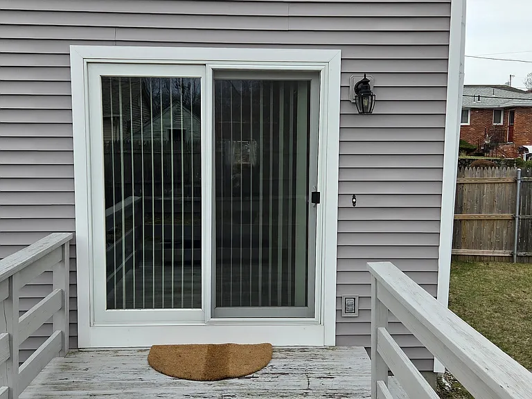Easy access to yard with a slider in kitchen to the backyard deck.